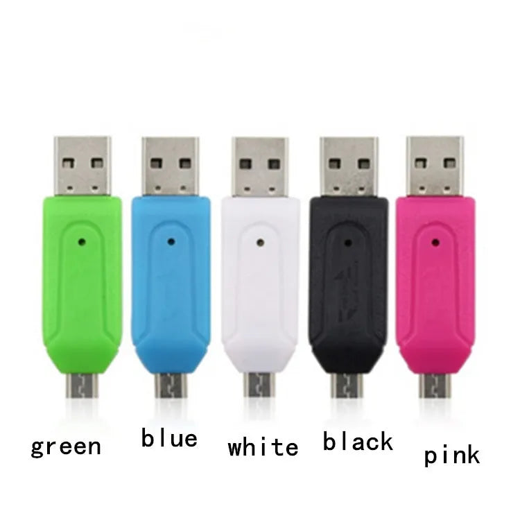 OTG dual-purpose card reader for Android phones and computers with SD and TF memory card support