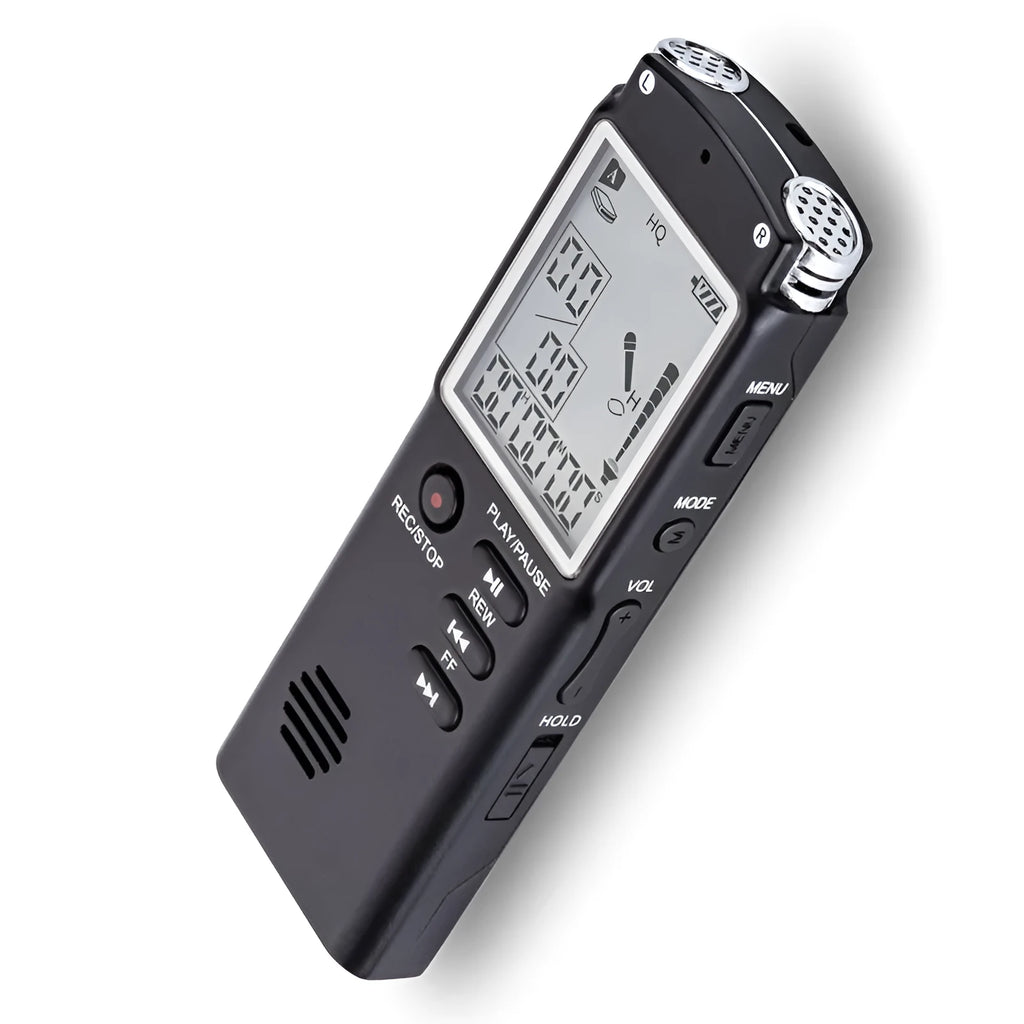 Compact USB professional voice recorder with external microphone for telephone recording