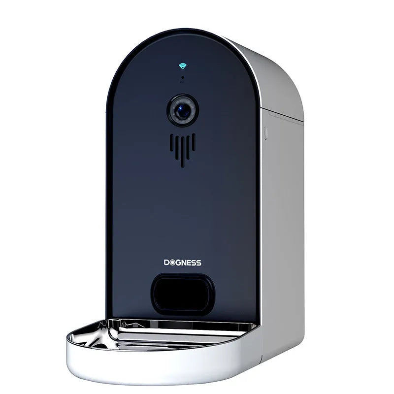 Automatic pet feeder with remote monitoring in five colour options