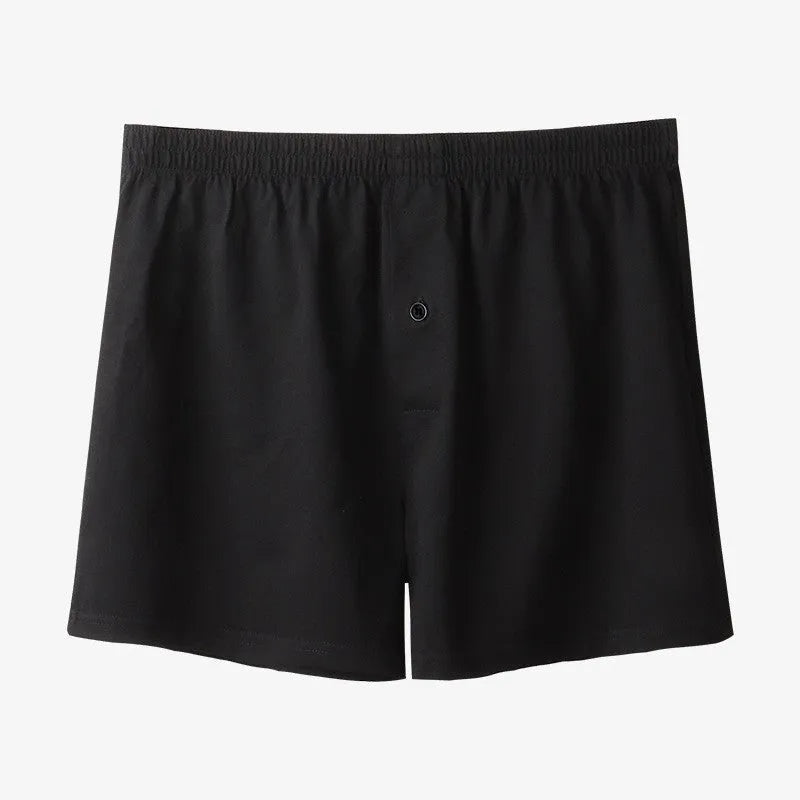 Men's pure cotton boxer shorts in light grey colour with high waist design and loose fit
