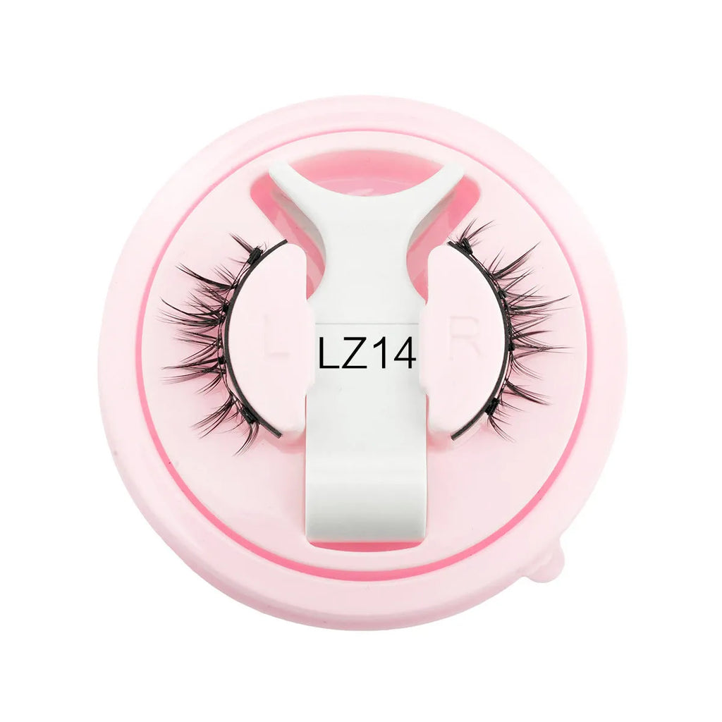 Reusable glue-free waterproof false eyelashes in natural thick style