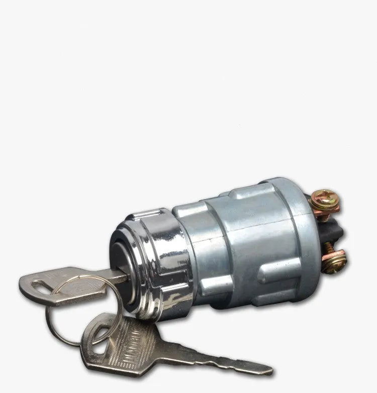Pure copper car ignition lock with key for truck and forklift ignition switch replacement