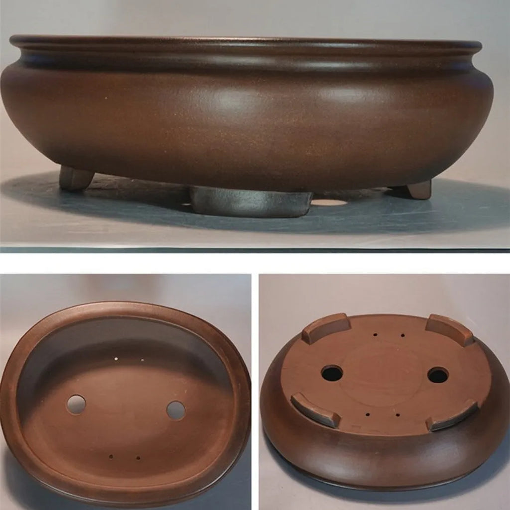 Purple sand indoor desktop flowerpot measuring 58x47x18cm with classical handmade design