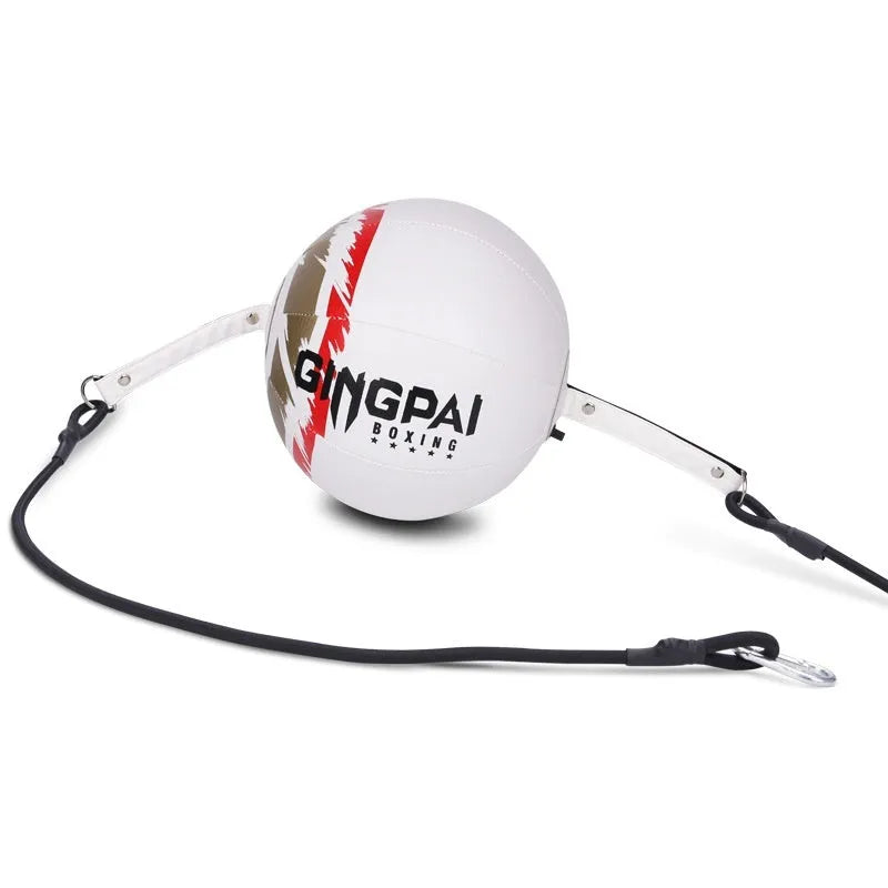 PU hanging boxing speed ball training equipment in black, black and green, or white colour options