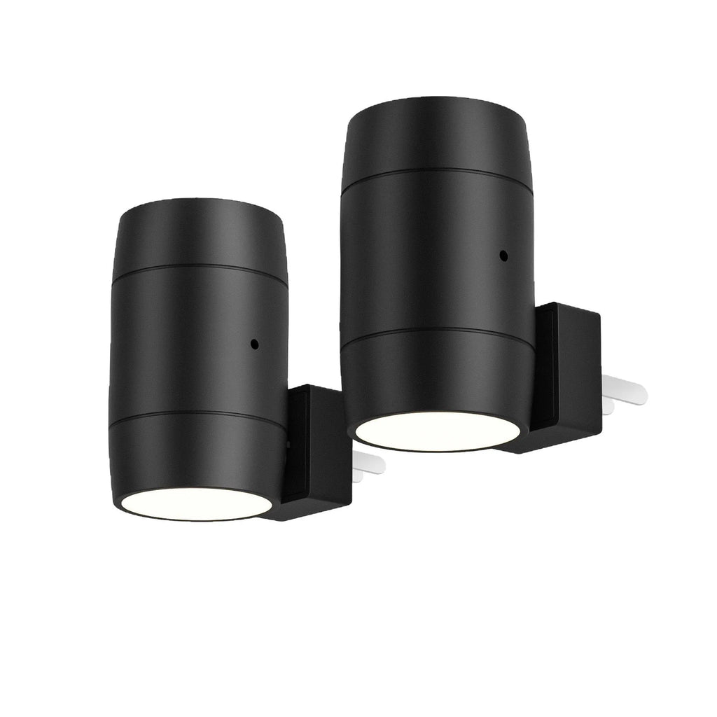 White direct plug night lamp with adjustable brightness and rotatable light head