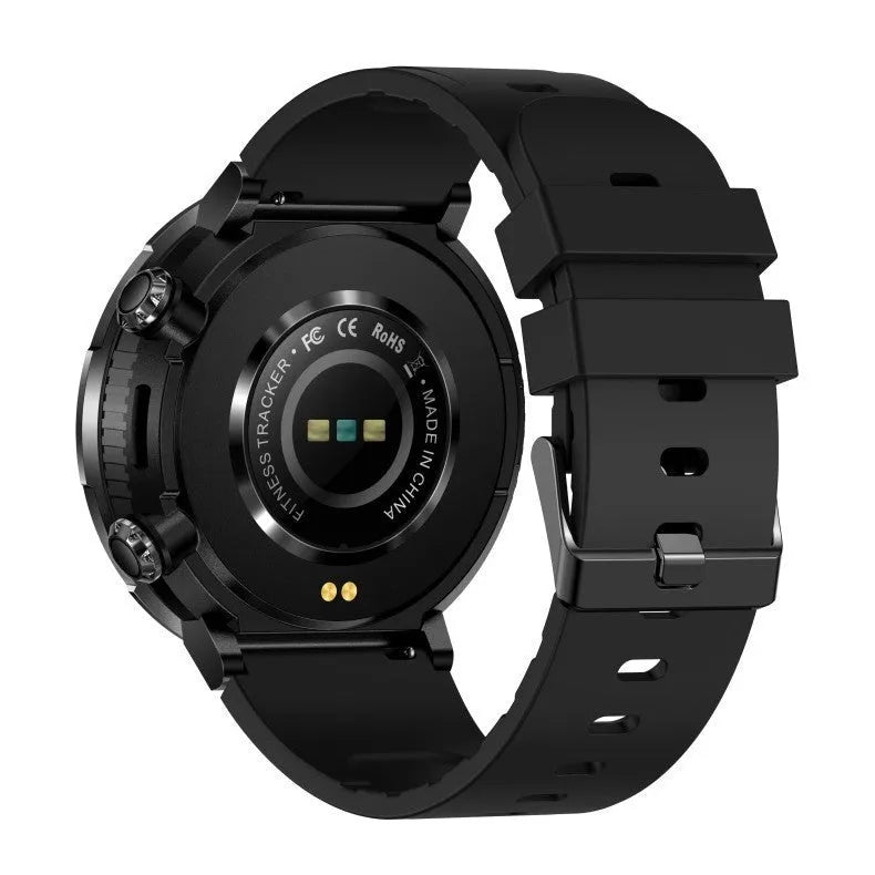 T30 Smart Watch with black silicone strap showing touch screen displaying time and heart rate.