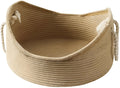 Wicker-style corrugated paper cat bed basket with integrated scratching surface