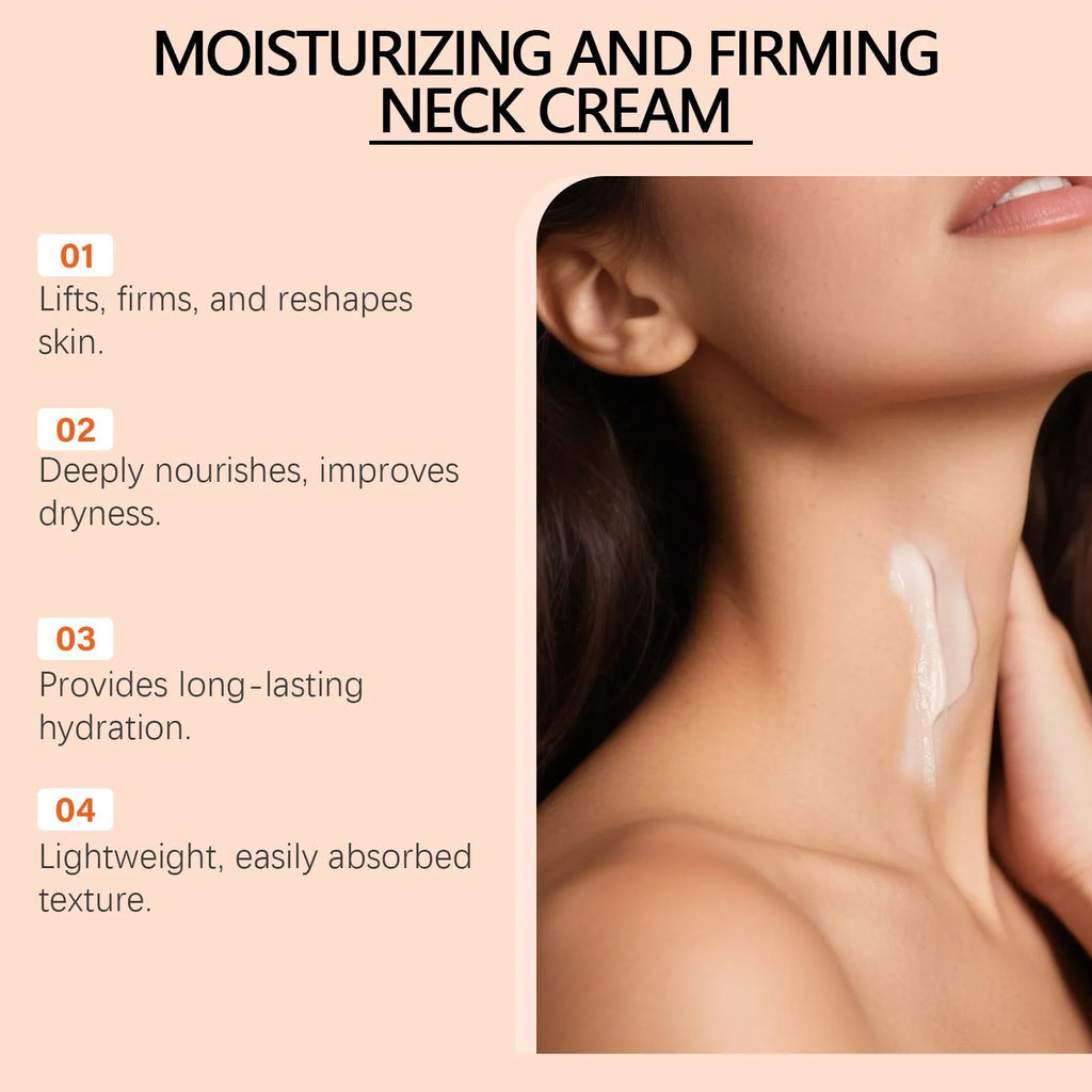 50g neck contour moisturising cream in compact 6.3cm square packaging