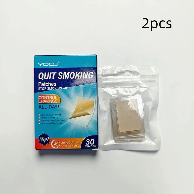 Box of 30 plant extract nicotine patches for adult smoking cessation