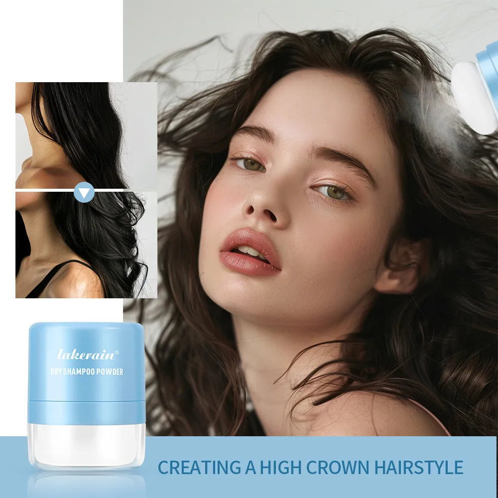 Single-use packet of 5g dry shampoo powder for hair and bangs.