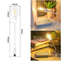 USB rechargeable folding tungsten night light showing compact storage design