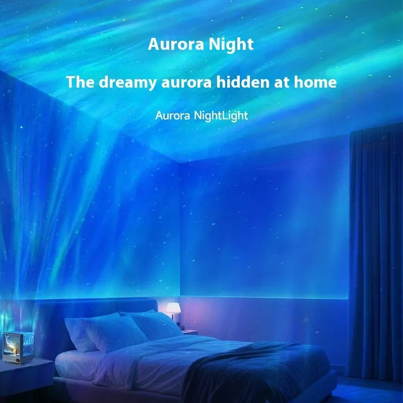 Aurora Treasure Box projection lamp projecting Star Sea Whale coloured light