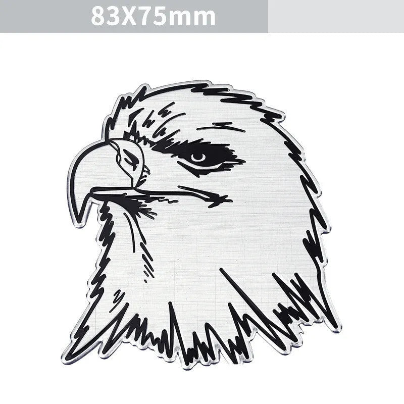Aluminium car body labelling with animal motif designs for vehicle appearance modification