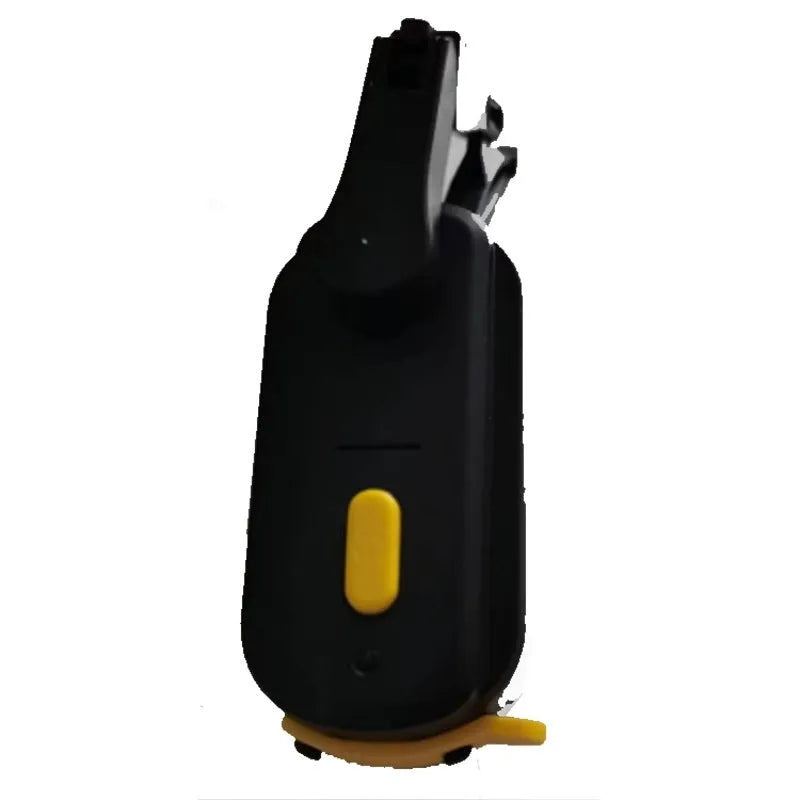 Black motorcycle helmet wiper with 65mm blade and 800mA motor unit with mounting hardware