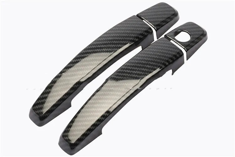 Carbon fibre pattern door handle cover for Opel Vauxhall Astra interior
