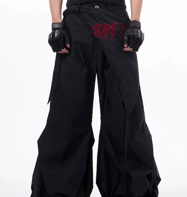 Boys' wide-leg function pants in refined Korean style with solid colour options
