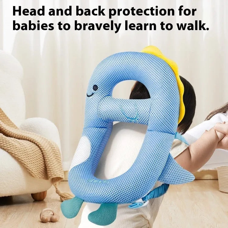 Baby anti-collision pillow in cartoon animal design with EPS filling for toddler walking protection