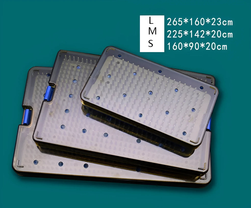 Silicone disinfection box for UV sterilising devices in three different sizes.