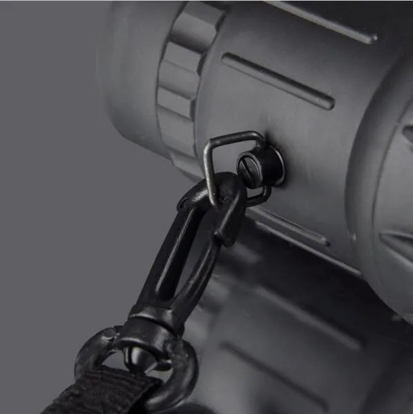 Black 16x52 monocular telescope with up and down double-tuning focus and waterproof construction