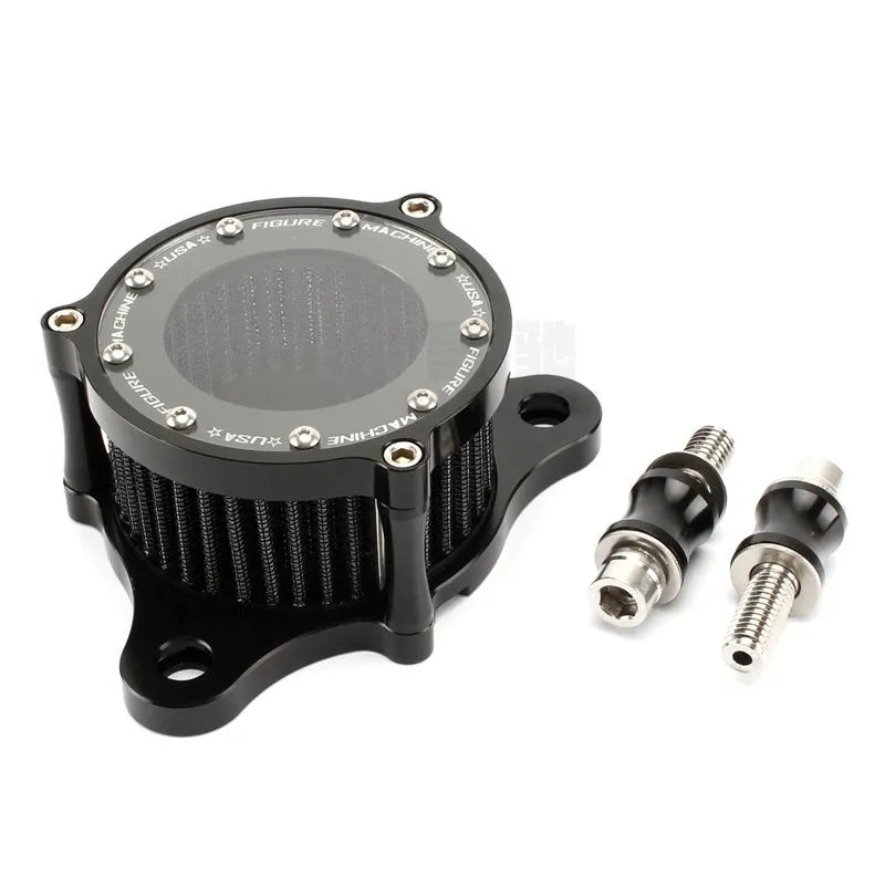 CNC aluminium motorcycle air filter with transparent glass for Harley Davidson Sportster 2004-2014 models