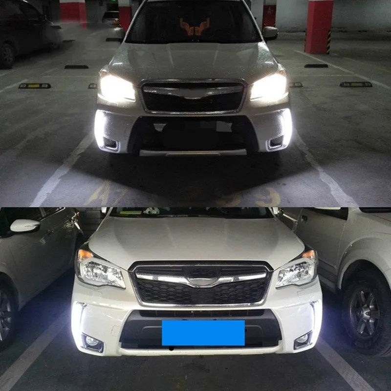 Subaru Forester 2013-2015 LED daytime running light with ABS housing and white light output