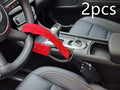 Iron car steering wheel lock with 33cm wire rope in red, yellow or black colours