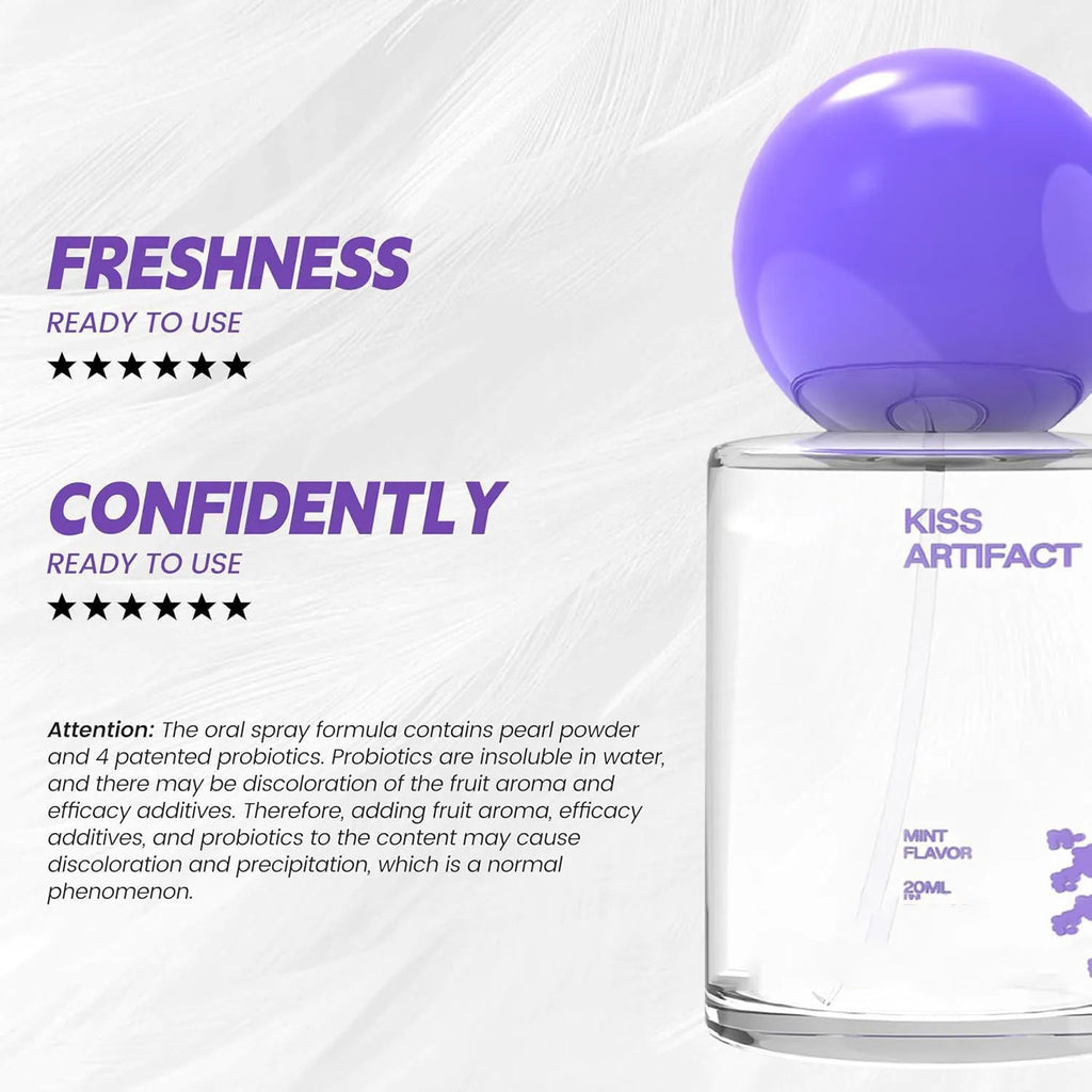 20ml portable oral spray bottle for probiotics and hydration.