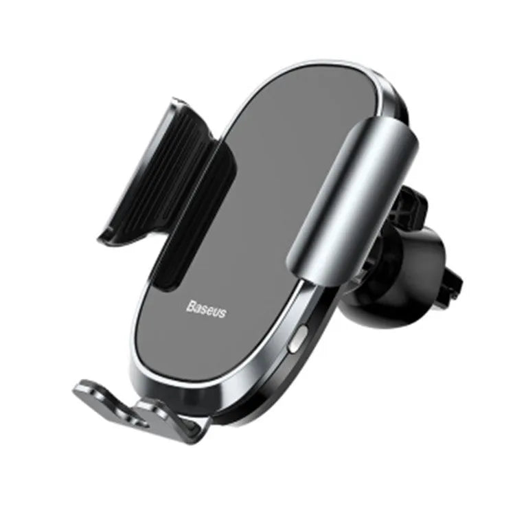 Universal smart car bracket mobile phone holder mounted on dashboard showing adjustable grip