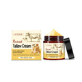 60g glass jar of tallow moisturising cream with honey and olive oil