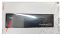 Ultra-thin metal shell mobile SSD portable hard drive showing four colour interface options