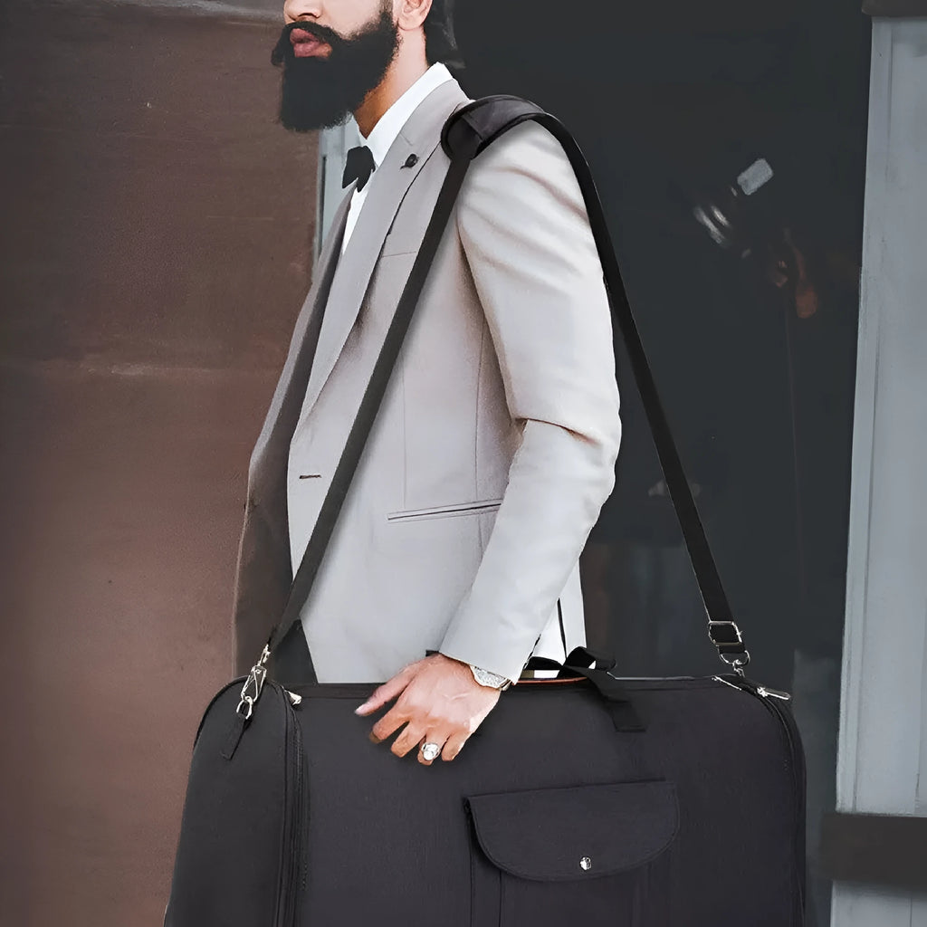 Folding multifunctional luggage bag in Oxford cloth with 36-55L capacity for travel and workouts