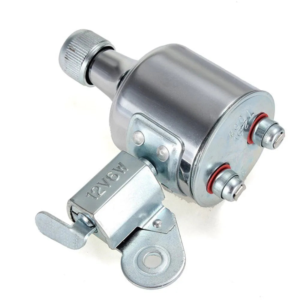 Silver bicycle dynamo light kit for front fork mounting with friction generator