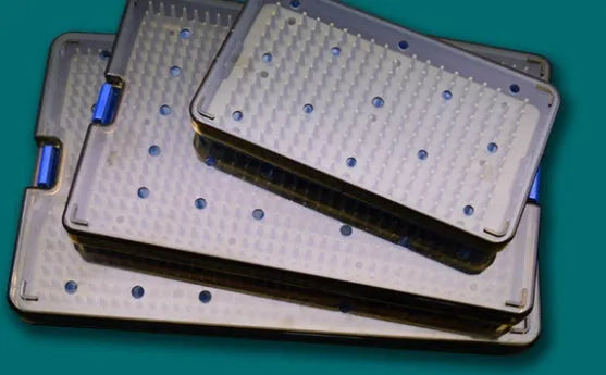 Silicone disinfection box for UV sterilising devices in three different sizes.