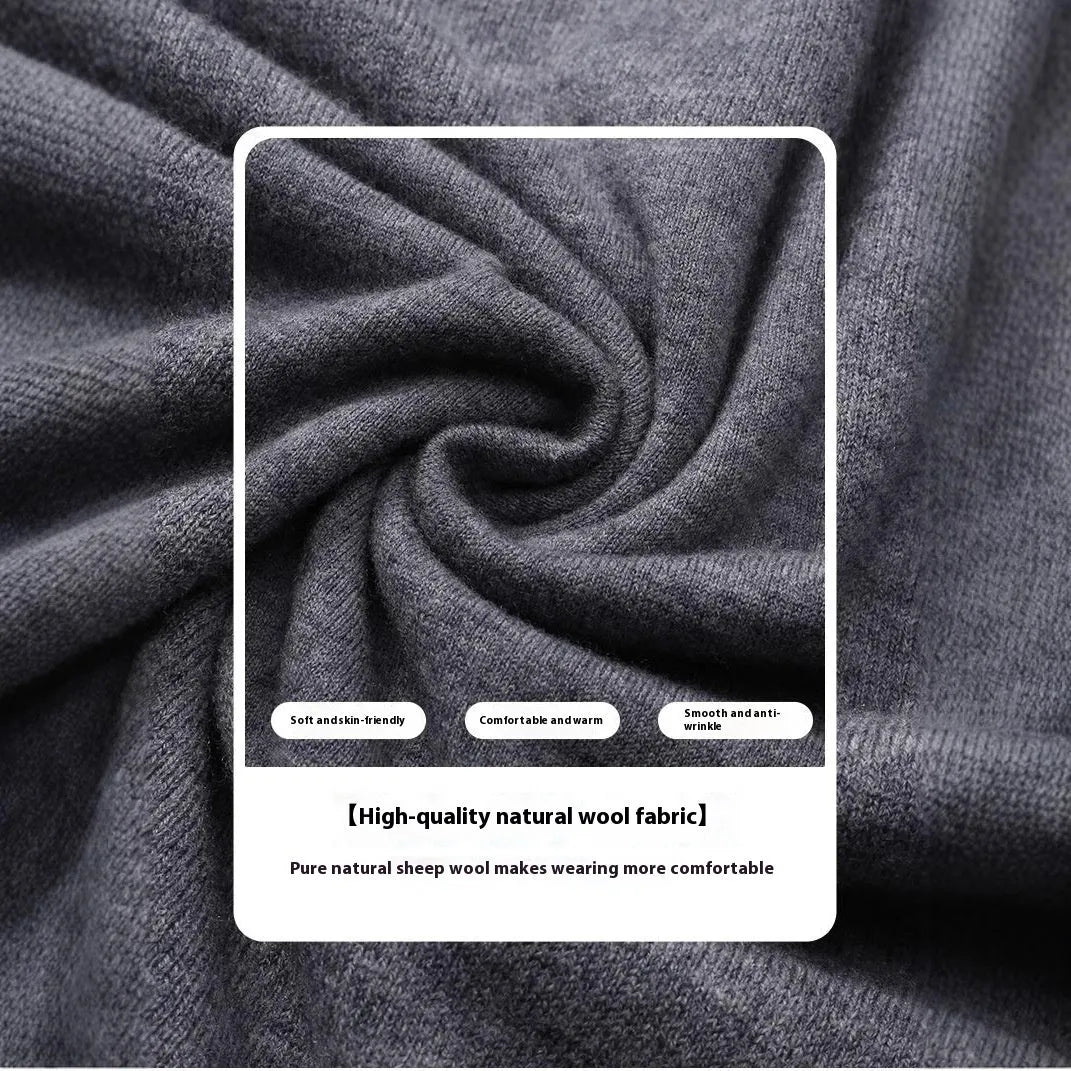 Men's business pullover sweater in regular fit available in multiple colours including black, light gray, light camel, and green
