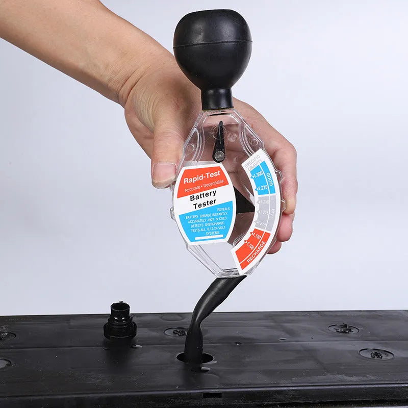 ABS plastic battery electrolyte hydrometer for lead acid density testing with 1.1-1.3 measurement scale