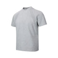 Air layer stitching short sleeve top in loose fit polyester, shown in black colour