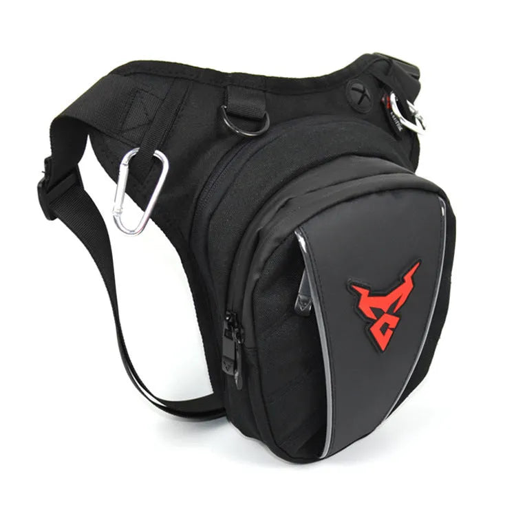 Motorcycle leg bag in 1200D Oxford cloth with 29cm dimensions for riding storage