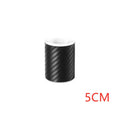 Matte carbon fibre patterned protective roll for car door sills showing 3D texture