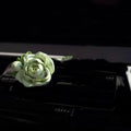 Jasmine car perfume solid gypsum air vent clip with 5ml essential oil in beige white or fresh green