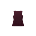 Dark red slim fit sweater vest with gold buttons and 3D textured pattern