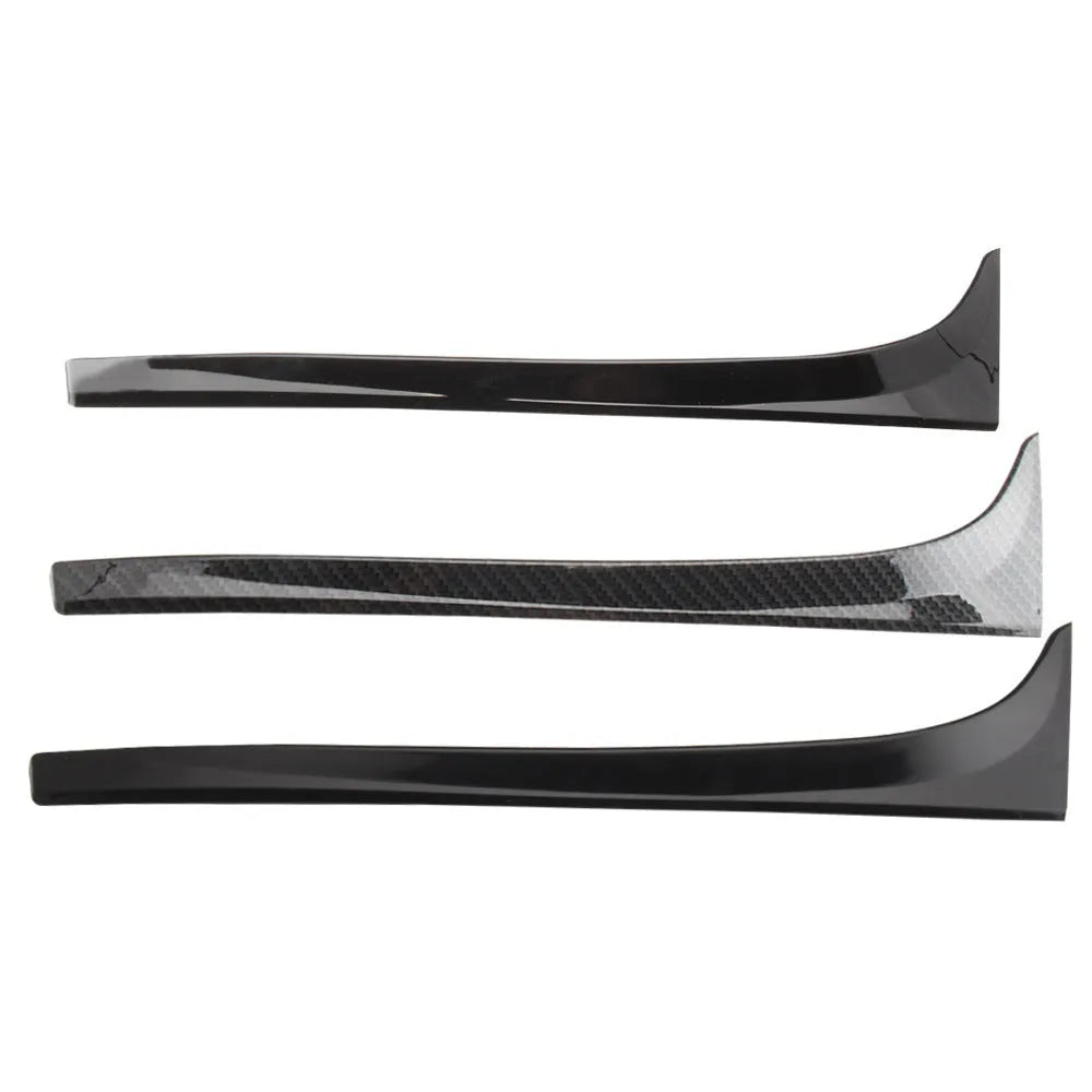Glossy black ABS plastic rear window spoiler wing for Volkswagen Golf MK7 with adhesive tape.