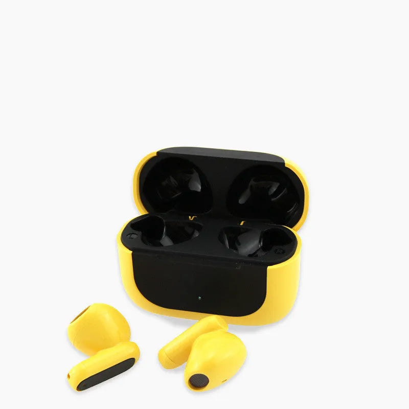 Jerry cartoon wireless Bluetooth headphones in black, white and yellow colours
