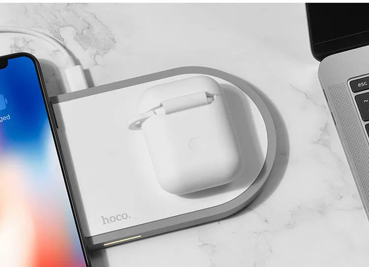Black compatible silicone headphone case for AirPods with wireless charging support