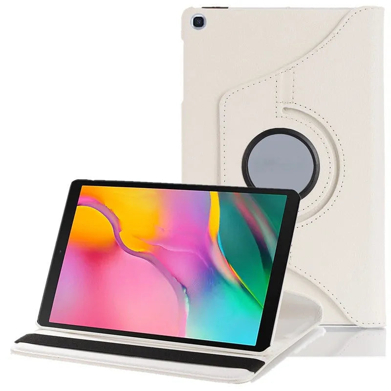 iPad rotating protective sleeve in imitation leather with clamshell design in multiple colours