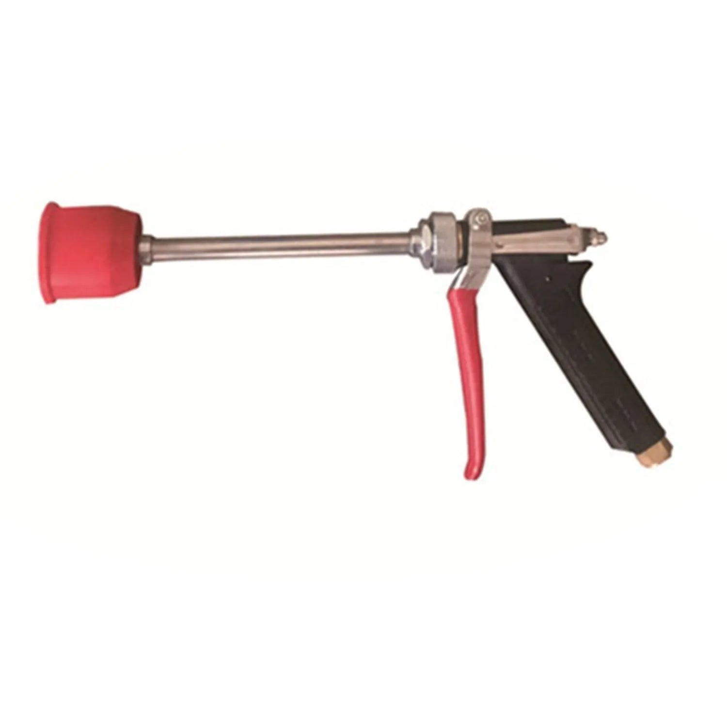 Submachine gun style agricultural spray gun with adjustable pressure control for pesticide application