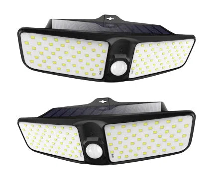 Solar wall lamp 100LED IP65 waterproof outdoor garden night sensor