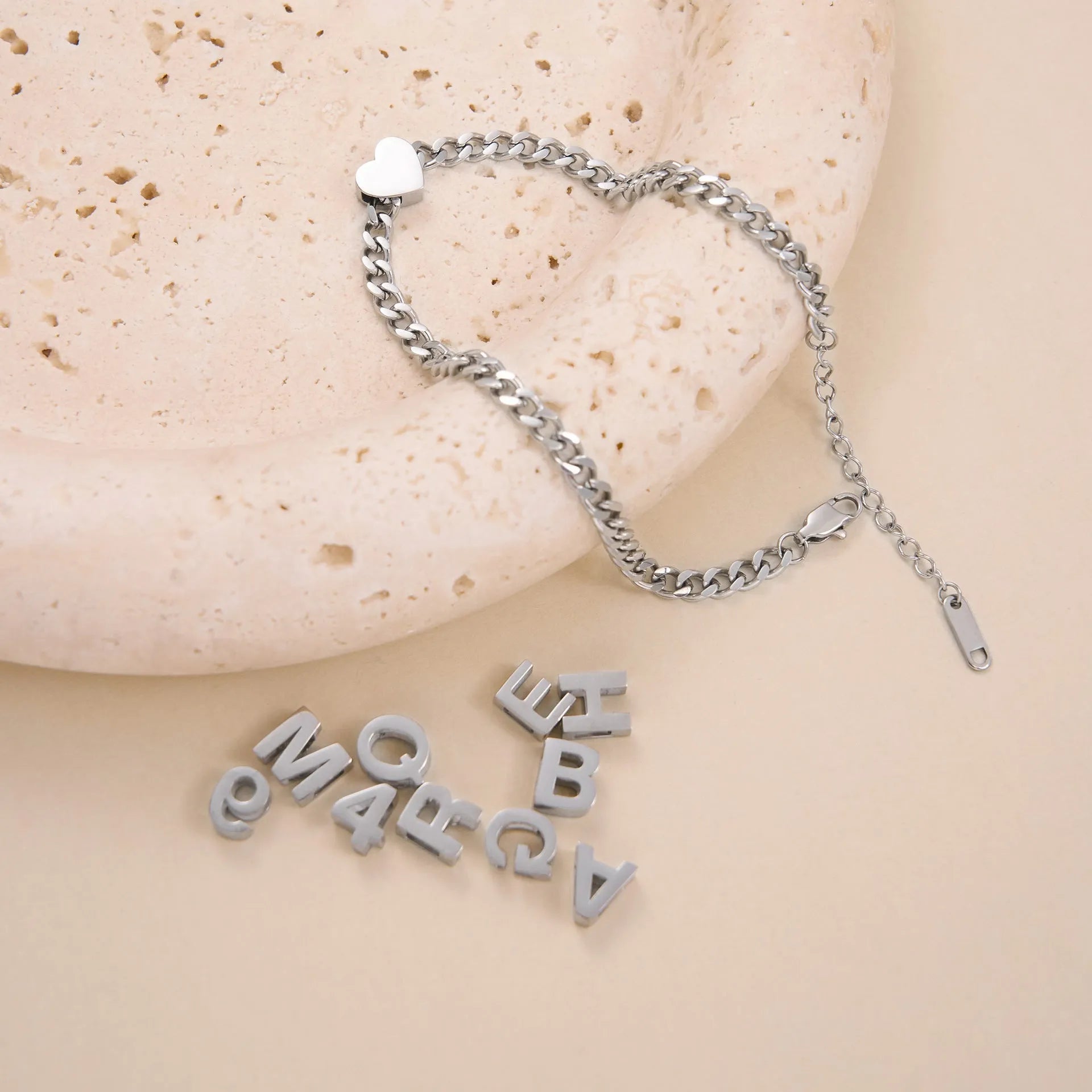 Gold titanium steel necklace with number 5 pendant on 40.5cm electroplated chain