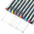Ten hook line drawing pens with 0.38mm tips for architectural and technical drafting