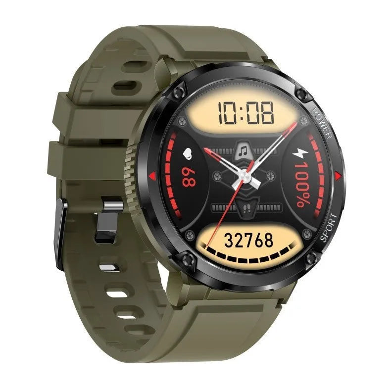 T30 Smart Watch with black silicone strap showing touch screen displaying time and heart rate.