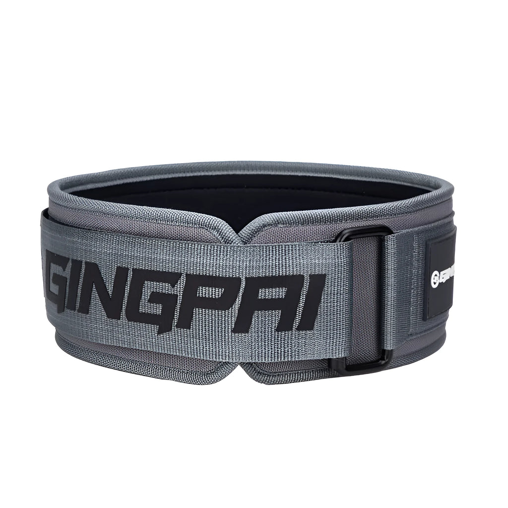 Abdominal exercising fitness band for waist support during weightlifting and squat training.